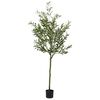 vidaXL Albero Ulivo Artificiale 700 Foglie 180 cm Verde