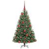 vidaXL Albero di Natale Artificiale con Rami Pieghevoli Verde 120 cm