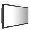 vidaXL Specchio da Bagno a LED Grigio 80x8,5x37 cm in Acrilico
