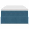 vidaXL Letto con contenitore e materasso Blu Scuro 90 x 190 cm Velluto