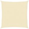 vidaXL Parasole a vela HDPE Quadrato 3,6x3,6x3,6 m Crema
