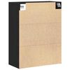 vidaXL Armadio da Muro Appeso Rovere Nero 69.5 x 32.5 x 90 cm