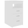 vidaXL Cassettiera Bianca 40x50x76 cm in Legno Multistrato