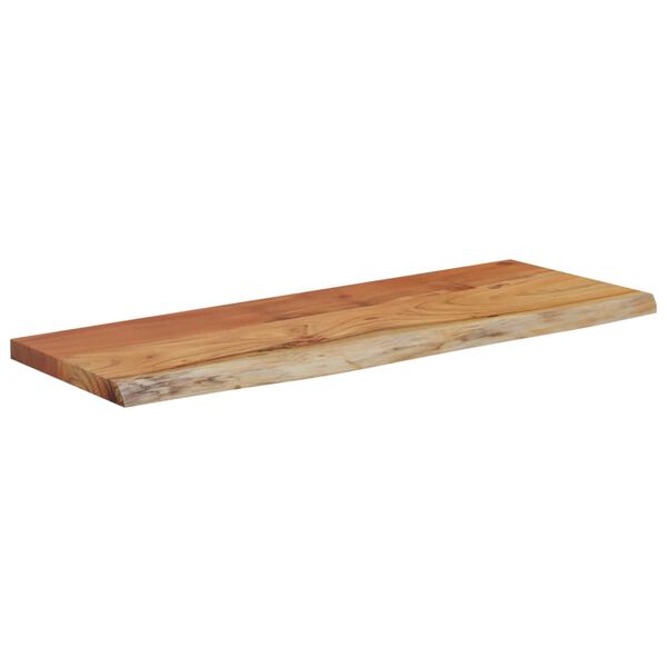 vidaXL Mensola a Muro 80x30x2,5cm Rettangolare Legno Acacia Bordi Vivi