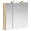vidaXL Mobiletto per specchio da bagno Rovere Sonoma 70 x 14,5 x 70 cm
