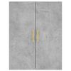 vidaXL Credenza Grigio Cemento 69,5x34x180 cm in Legno Multistrato