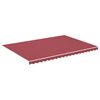 vidaXL Tessuto di Ricambio per Tenda da Sole Rosso Borgogna 5x3,5 m Poliestere
