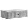 vidaXL Tavolino da Parete Laterale Grigio Cemento 59 x 34,5 x 17 cm