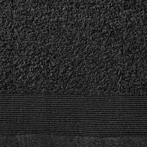 vidaXL Asciugamani Bagno Set 5 pz Cotone 450 gsm 100x150 cm Nero