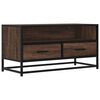 vidaXL Mobile TV Rovere Marrone 80x34,5x40cm Legno Multistrato Metallo