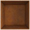 vidaXL Focolare Marrone 80 x 80 x 40 cm Acciaio