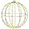 vidaXL Palla Bianco caldo 40 x 40 x 42 cm Metallo 120 LED