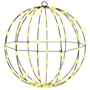 vidaXL Palla Bianco caldo 40 x 40 x 42 cm Metallo 120 LED