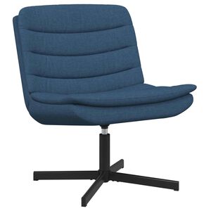 vidaXL Sedia girevole Blu 63 x 75 x 76 cm Tessuto