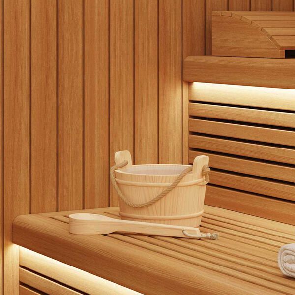 vidaXL Secchio per Sauna 2 pcs Marrone
