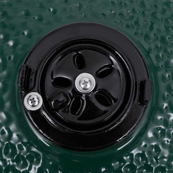 Barbecue Kamado In Ceramica 2 In 1 - 56 Cm Nero, Per Grigliate E Affumicatura, Con Termometro - Foto 11