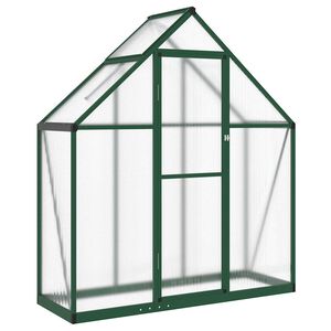 vidaXL Telaio Serra con Base Verde 169x58x195 cm in Alluminio