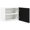 vidaXL Armadio pensile 2 pcs Rovere Nero e Bianco 50 x 31 x 40 cm