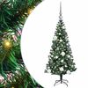 vidaXL Albero di Natale artificiale con luci integrate Verde 120 cm