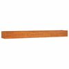 vidaXL Letto Rialzato da Giardino Ruggine 480x80x45 cm Acciaio Corten