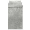 vidaXL Appendiabiti a muro Grigio cemento 50 x 16 x 26 cm