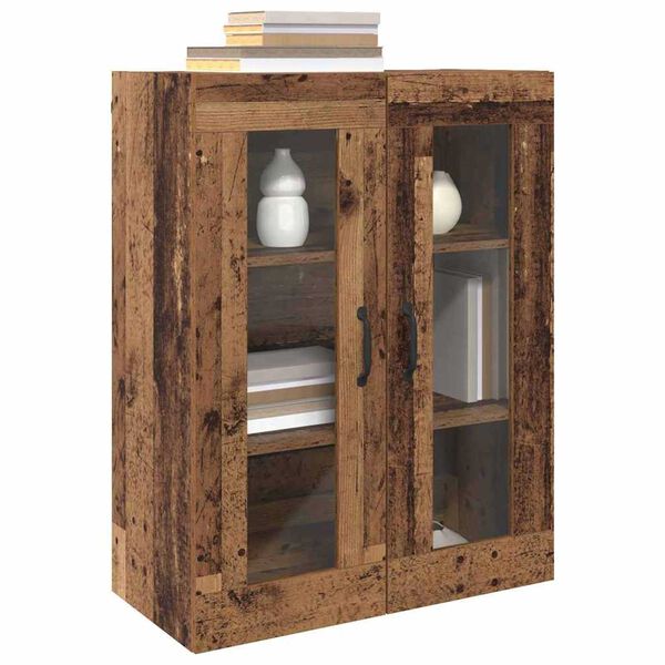 vidaXL Armadi da Muro 2 pcs Legno vecchio 69,5 x 34 x 90 cm