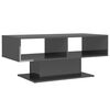 vidaXL Tavolino Salotto Grigio Lucido 103,5x50x44,5 Legno Multistrato