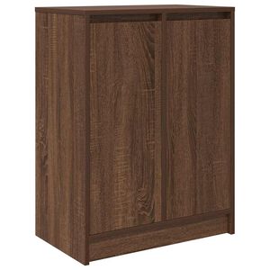 vidaXL Scarpiera Rovere Marrone 57x34x76 cm in Legno Multistrato