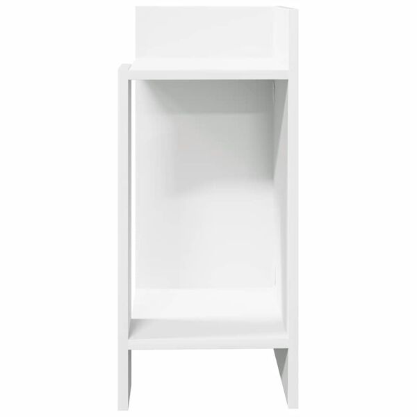 vidaXL Tavolini Laterali 2pz con Ripiano Bianco 25,5x27x60 cm