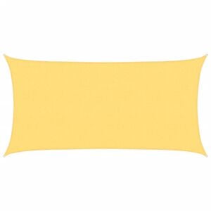 vidaXL Parasole a Vela HDPE Rettangolare 2x4 Beige