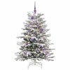 vidaXL Albero di Natale Artificiale con Rami Pieghevoli Bianco 150 cm