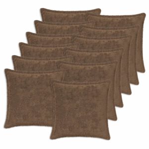 vidaXL Federa 12 pz HOUTEN Marrone Chiaro 40 x 40 cm