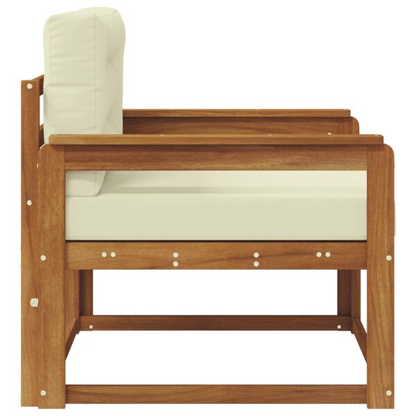 vidaXL Divano centrale per esterno Legno di Acacia Massello Naturale