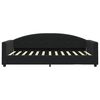 vidaXL Letto da Giorno Nero 100x200 cm in Velluto