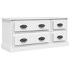 vidaXL Mobile Porta TV Bianco 100x35,5x45 cm in Legno Multistrato