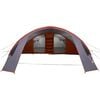 vidaXL Tenda a tunnel con tetto Grigio e arancione 700 x 590 x 215 cm