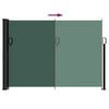vidaXL Tenda da Sole Laterale Retrattile Verde Scuro 140x500 cm