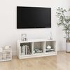 vidaXL Mobile Porta TV Bianco 104x33x41 cm in Legno Massello di Pino