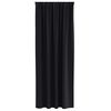 vidaXL Tende Blackout con Anelli 2 pcs Nero 225 x 140 cm Poliestere