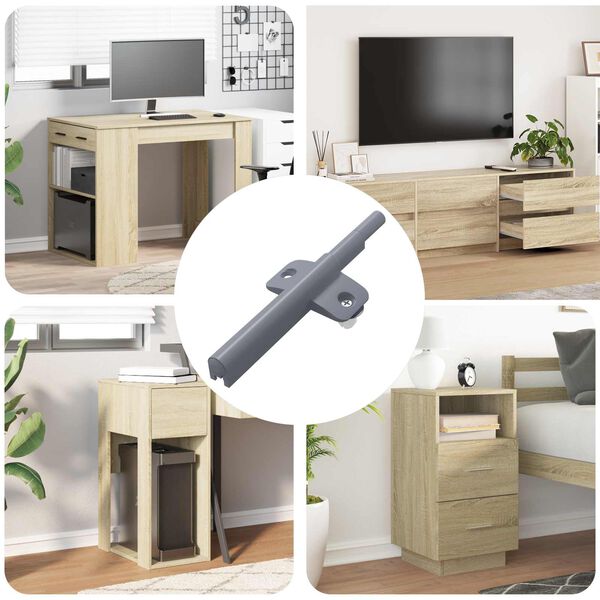 vidaXL Smorzatore a Chiusura Morbida 1161 pcs Grigio 125 x 47 x 15 mm