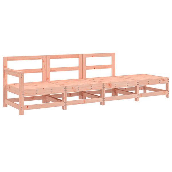 vidaXL Set Salotto da Giardino 4 pz in Legno Massello di Douglas