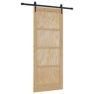 vidaXL Porta scorrevole ORKDAL Naturale 86 x 211 cm