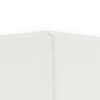 vidaXL Fioriera 2 pcs Bianco 100 x 100 x 80 cm Acciaio