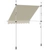 vidaXL Tenda da Sole Retrattile Manuale 200 cm Crema