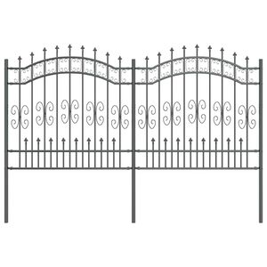vidaXL Recinzione per Giardino Grigio 240 x 166 cm