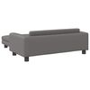 vidaXL Lettino per Cani con Estensione Grigio 100x50x30 cm Similpelle