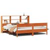 vidaXL Letto Libreria senza Materasso Marrone Cera 180x200 cm in Pino