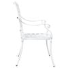 vidaXL Sedia da Giardino 2 pcs Bianco 56 x 55 x 92.5cm Alluminio