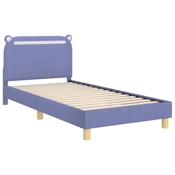 vidaXL Struttura letto bambini con testata Blu jeans 80 x 200 cm
