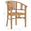 vidaXL Set da Pranzo da Giardino 7 pz in Legno Massello di Teak